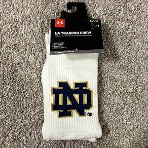 Under Armour University of Notre Dame Training Crew Performance Sock